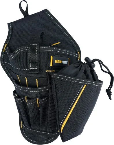 Miniatura 8 de MELOTOUGH Funda para taladro con portabrocas, funda para atornillador de impacto, funda resistente para cinturón de herramientas