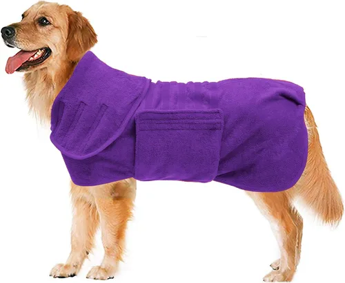 Miniatura 14 de Geyecete Abrigo de secado para perros – Toalla de baño para perros – Toalla de baño de microfibra de secado rápido súper absorbente para mascotas