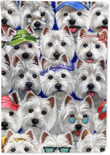 Miniatura 260 de Caroline's Treasures PPP3097CHF - Pijama de Navidad con diseño de bulldog francés para colgar en la pared, poliéster, tamaño de casa, multicolor