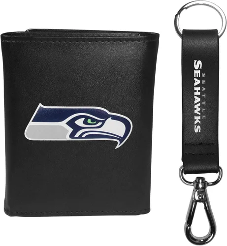Miniatura 12 de Siskiyou Sports NFL unisex Tri-fold Wallet & Strap Key Chain