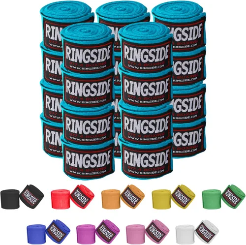 Miniatura 23 de Ringside Mexican Style Boxing Hand Wraps (Pairs) - 180" Semi-Elastic Cotton Blend Wrist Support with Thumb Loop for MMA, Muay Thai, Kickboxing