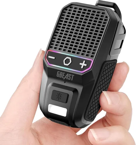 GBEAST Altavoz Bluetooth Portátil Vestible Actualizado 2026, Mini Altavoces Portátiles con Clip, Tiempo de Reproducción Todo el Día, Impermeable con