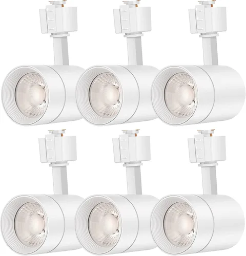 Miniatura 13 de FLSNT Cabezal de iluminación LED tipo J de 12 W, equivalente a 75 W, blanco suave de 3000 K, iluminación de pista regulable CRI90 de 800 lúmenes