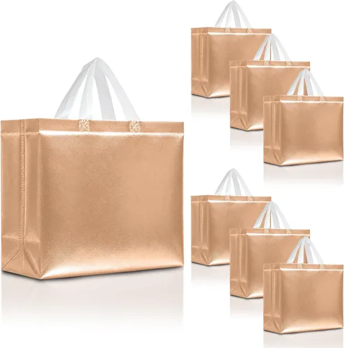 Miniatura 16 de Nush Nush Bolsas de regalo de color azul aguamarina de gran tamaño – Juego de 30 bolsas de regalo azul claro brillante con asas a granel – Bolsa