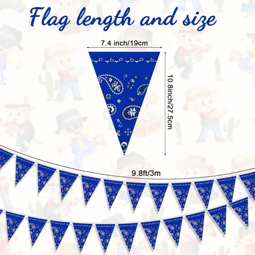 Miniatura 4 de 123 piezas de decoraciones de fiesta de vaquero occidental para 30 invitados, juego de vajilla desechable con platos, tazas, servilletas, pancartas