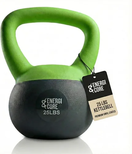 Miniatura 9 de ENERGI CORE Pesa rusa - Peso relleno de arena para entrenamientos de gimnasio en casa y entrenamiento de fuerza, campana de ejercicio portátil
