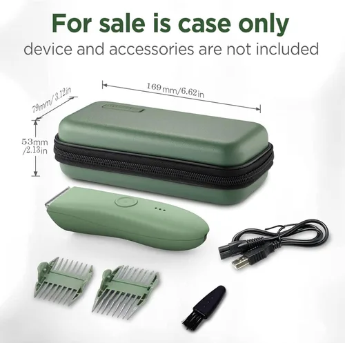 Miniatura 2 de Estuche rígido de EVA para Meridian/MANSPOT Shaver Groin & Body Hair Trimmer – Bolsa organizadora de aseo para hombres para maquinilla de afeitar