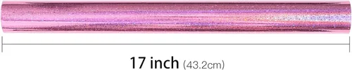 Miniatura 7 de LeZakaa Papel de Regalo Holográfico Rosa, Papel de Aluminio Metálico con Brillo y Diseño de Estrellas para Navidad, Día de la Madre, Graduación