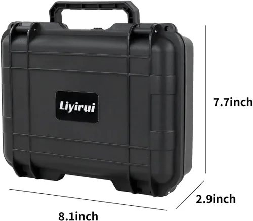 Miniatura 7 de Estuche rígido de transporte con hoja de espuma en forma de cubo pre-perforada en línea para joyería, reloj de pulsera, electrónicos