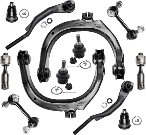 Miniatura 75 de Detroit Axle - Kit de extremo delantero para Ford 1998-2001 Explorer Mercury Mountaineer, 4 barras estabilizadoras delanteras y traseras, 2 brazos