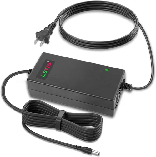 TREE.NB Cargador de 54.6 V 2 A para cargador de batería de litio de 48 V-54.6 V, con conector redondo de enchufe de 5.5x2.1 mm, para GOTRAX GXL V2,