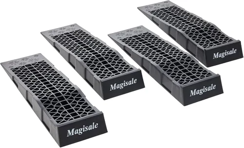 Miniatura 8 de Magisale Rampas de Plástico de Perfil Bajo para Servicio de Automóvil 3 Toneladas Rampas de Servicio Pesado para Vehículos de Camión para Cambios