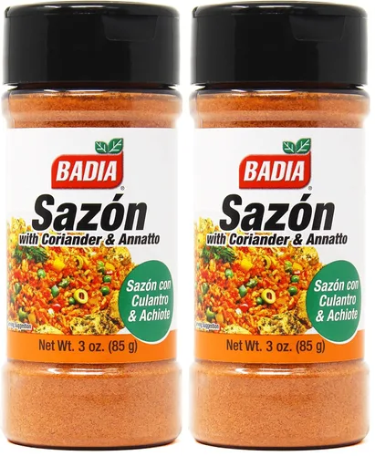 Miniatura 8 de Badia Sazon con cilantro y anatto, 3 onzas, mezcla de especias de sabor latino para cocinar, arroz, carnes y guisos
