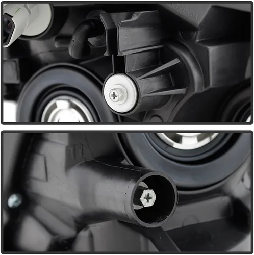 Miniatura 5 de ACANII - Para Nissan Rogue 14-15 Select 2008-2013, faros delanteros halógenos para conductor + lado del pasajero