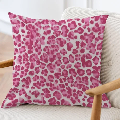 Miniatura 3 de ArogGeld Fundas de cojín con estampado de guepardo rosa intenso, funda de cojín de doble cara con cremallera para sofá de oficina, silla de A-16