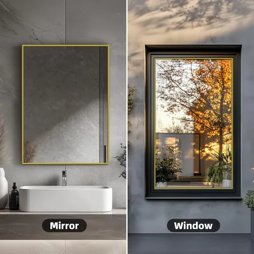 Miniatura 2 de Moldura de pared para despegar y pegar de 26.2 pies, moldura flexible en forma de D, color dorado mate para salpicaduras, espejos, paredes, ventanas
