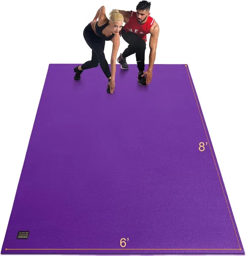 Miniatura 10 de GXMMAT Extra Large Exercise Mat 16'x6'/12'x6'/10'x6'/8'x6'(7mm), Extra Wide Workout Mats for Home Gym Flooring, Non-Slip Thick Durable Cardio Mat