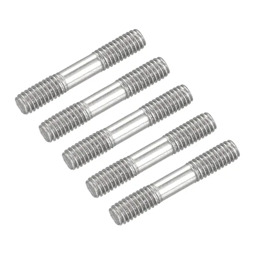 Miniatura 19 de METALLIXITY Tornillos de doble extremo (rosca M8, longitud 80 mm) 5 piezas, pernos de varilla roscada doble de acero inoxidable 304