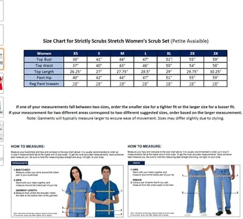 Miniatura 2 de Medgear - Conjunto de ropa quirúrgica para mujer con pantalones elásticos de 12 bolsillos