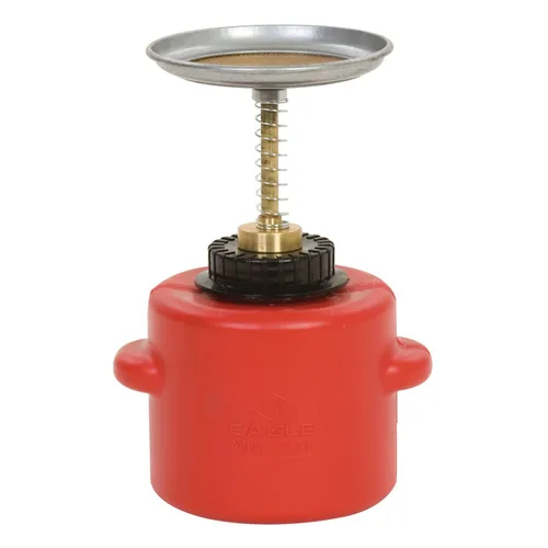 Miniatura 3 de Eagle P-712 - Bote de seguridad de polietileno con émbolo, capacidad de 2 cuartos de galón, color rojo