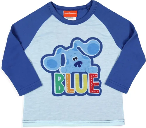 Miniatura 2 de Nickelodeon - Conjunto de pijama para niños pequeños con diseño de pistas azules