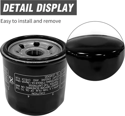 Miniatura 4 de Saihisday 1 filtro de aceite de repuesto para YAMAHA 5GH-13440-00-00 5GH-13440-10-00 5GH-13440-30-0 5GH-13440-7 (negro)