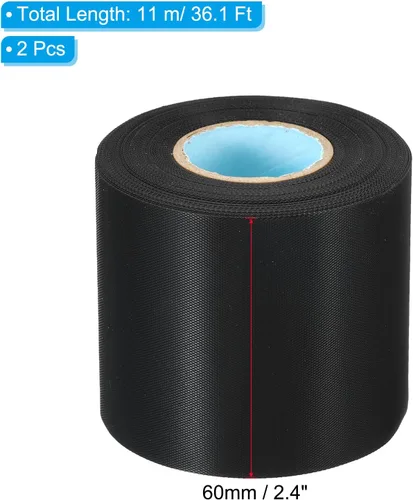 Miniatura 2 de PATIKIL Cinta de envoltura de tubería de 2.4 pulgadas x 36.1 pies, paquete de 2 tubos de cinta de PVC aislantes, envoltura de tubo de aire