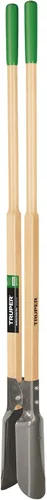 Truper - 30370 Tru built - Excavadora manual de postes para jardín, 42 pulgadas., asas de madera, 45" | Mango de madera de 48 pulgadas, cuchillas de