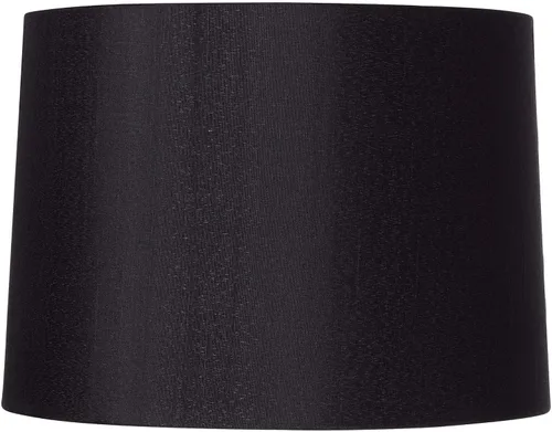 Springcrest - Pantalla de lámpara tipo tambor de gran tamaño, dura, negra, 13" de diámetro superior x 14" de diámetro inferior x 10.25" de