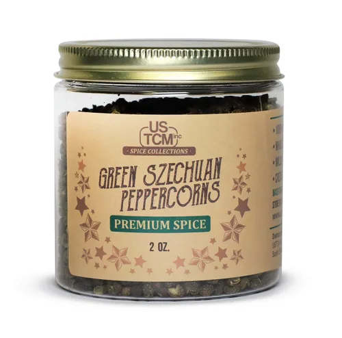 Miniatura 5 de USTCM Granos de pimienta Szechuan verdes enteros premium 100% natural (1 oz)