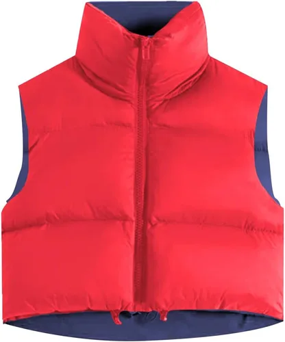 Miniatura 45 de Xeoxarel Chaleco acolchado corto con bolsillos para mujer (XS-XXL)