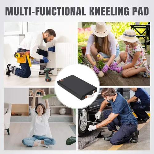 Miniatura 8 de HappyPicnic Almohadilla impermeable para arrodillarse de jardín, alfombrilla de espuma suave de 2 pulgadas de grosor para jardineros con mango
