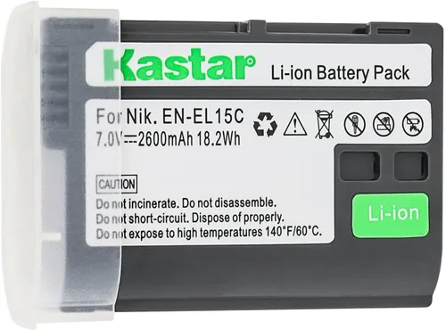 Kastar Paquete de 1 batería de repuesto para Nikon Z 5 Z5, Z 6 Z6 Z6 II, Z 7 Z7 Z7 II Z 7 Q3 Z7Q3, Z 8 Z8, 1V1, D500, D600, D610, D750, D780, D800