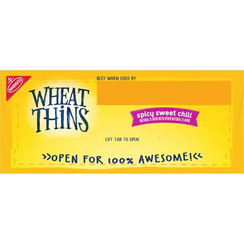 Miniatura 13 de Wheat Thins Snacks picantes de chile dulce, galletas de trigo integral, galletas de aperitivos, 8.5 onzas