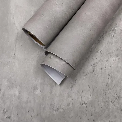 Miniatura 12 de Papel Tapiz de Hormigón Despegar y Pegar Papel de Pared de Cemento 16x354 pulgadas Textura Mate Gruesa Gris Papel de Contacto Impermeable Removible