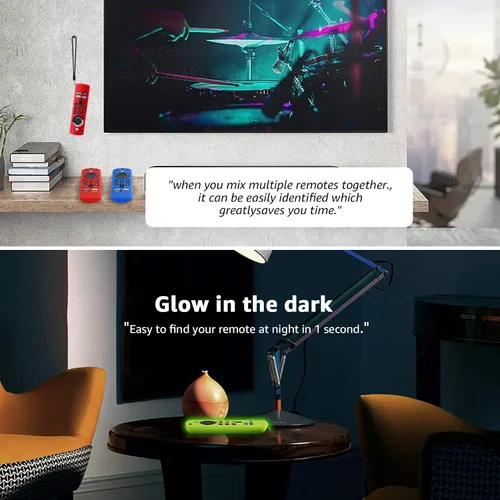 Miniatura 5 de ONEBOM Firestick - Funda protectora para control remoto de 3ª generación con Alexa Voice Remote 4K, funda protectora de silicona antideslizante a
