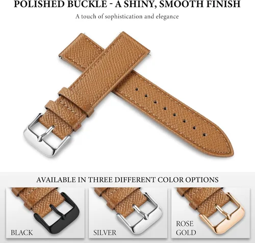 Miniatura 54 de Ritche Correa de reloj de cuero de liberación rápida para hombres y mujeres, correa de reloj de 0.79 pulgadas, 0.78 pulgadas, 0.86 pulgadas