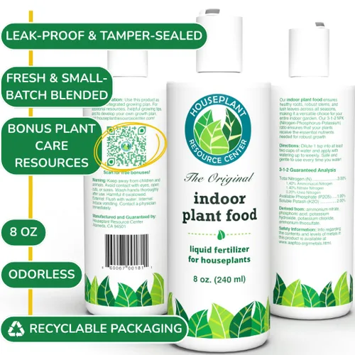 Miniatura 9 de Abono para Plantas de Interior de Houseplant Resource Center - Fertilizante Líquido Orgánico para Pothos, Lirio de Paz, Monstera, Cactus y Más - 8 oz