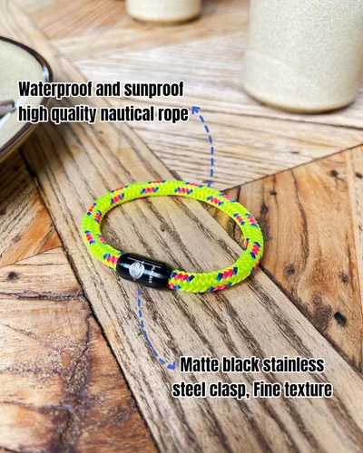 Miniatura 2 de Pulsera de cuerda náutica hecha a mano para hombres y mujeres, diseño elegante y duradero con encanto inspirado en la marina