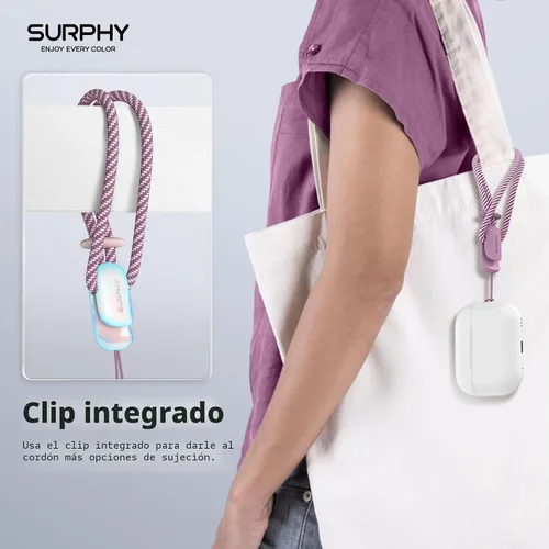 Miniatura 4 de SURPHY Paquete de 3 correas de muñeca para teléfono con lengüeta de sujeción para teléfono celular, correa para teléfono celular, correa para A