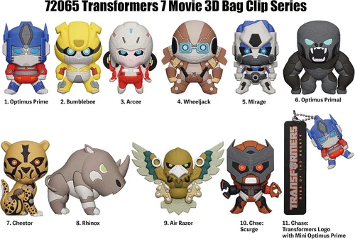 Miniatura 2 de Hasbro Transformers Rise of the Beasts - Clip para bolsa de espuma 3D 1 personaje aleatorio