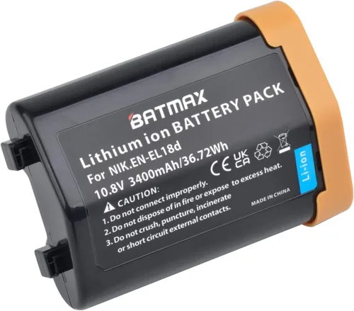 Miniatura 2 de Batmax Batería EL18d EN 3400mAh para cámaras Nikon EN-EL18d Nikon D5, D6, Z9, D4, D4S