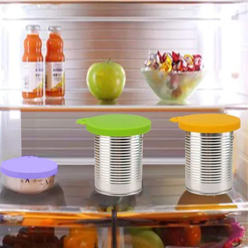 Miniatura 4 de Tapas de silicona para latas de comida para perros y gatos, tamaño universal, sin BPA, (mezcla de colores 3)