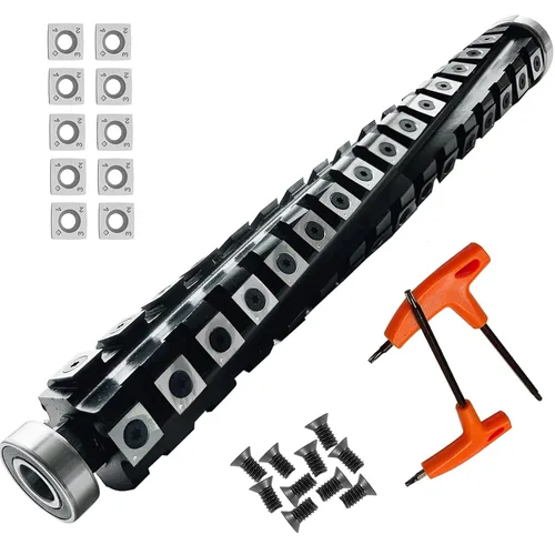YUEWO Cabezal de corte helicoidal Sprial apto para DeWalt DW735/DW735X/DW735-XE Cepilladora de 13 pulgadas con 66 insertos de carburo para