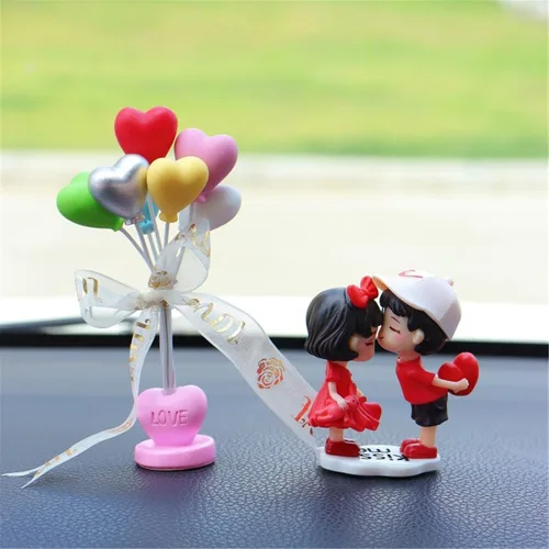 Miniatura 9 de Lindos adornos para pareja, lindo adorno para el interior del automóvil para parejas, decoración del automóvil, acción de caricaturas para parejas