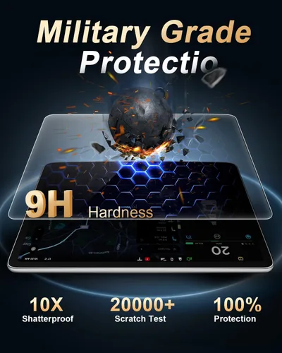 Miniatura 4 de ECOZEN Protector de pantalla para Honda Passport 2019-2025/Pilot 2019-2022 – 2 piezas de película de vidrio templado para pantalla táctil de 8