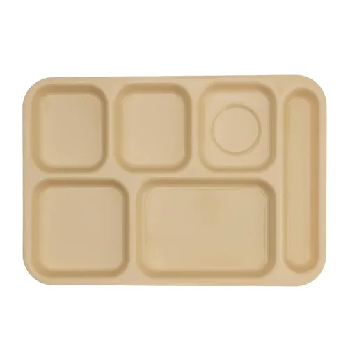 Miniatura 19 de G.E.T. Bandeja escolar para cafetería con 6 compartimentos, para zurdos, 10 x 14 pulgadas, verde bosque (paquete de 4)