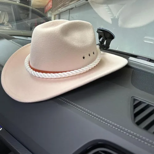 Miniatura 5 de zipelo Soportes para Sombreros para Automóvil, Soporte para Sombrero de Vaquero con Ventosa y Cuerda Hecha a Mano, Accesorios para Automóvil