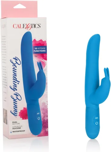 CalExotics Posh - Conejito de silicona de 10 funciones, azul (SE-4540-10-3)