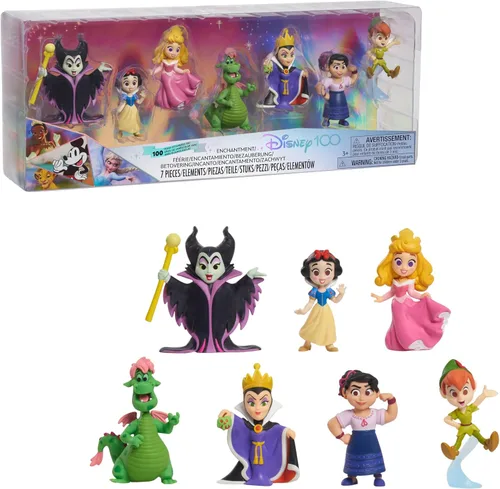 Miniatura 9 de Celebración de los 100 años de Disney Desafiando las probabilidades Edición limitada Paquete de figuras de 8 piezas, juguetes para niños a partir
